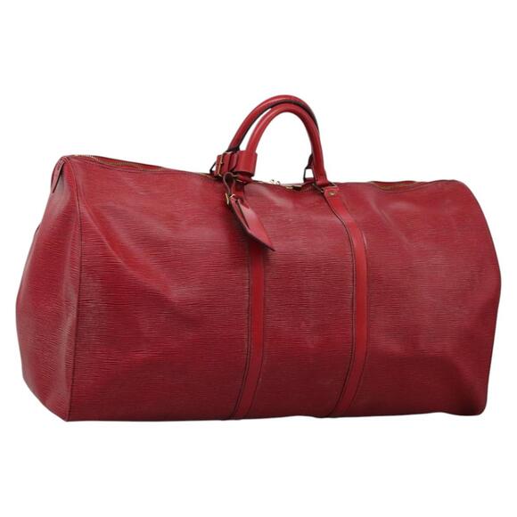 LOUIS VUITTON Epi Keepall 60 Boston Bag Red M42947 - Picture 1 of 16